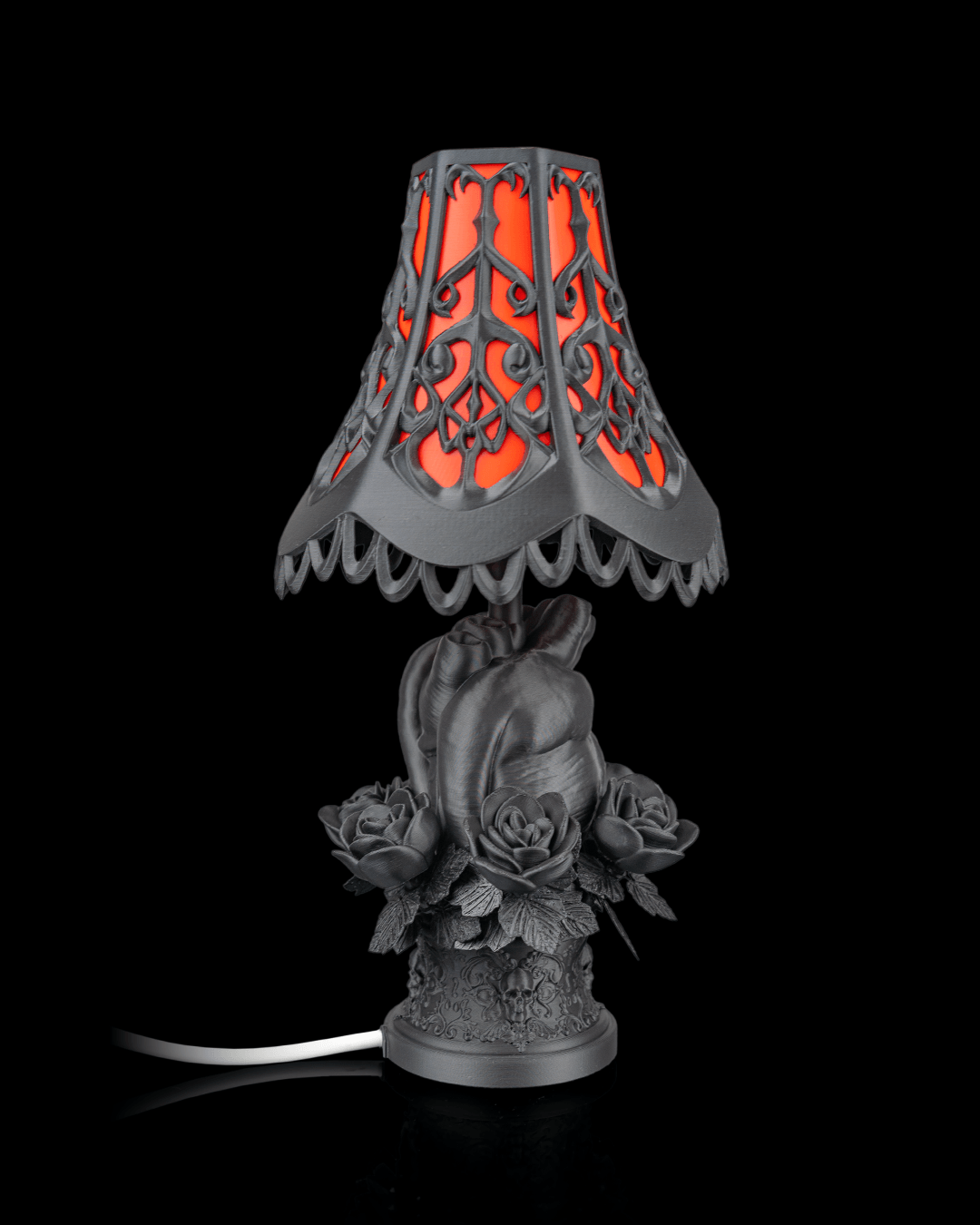 Black Heart Lamp