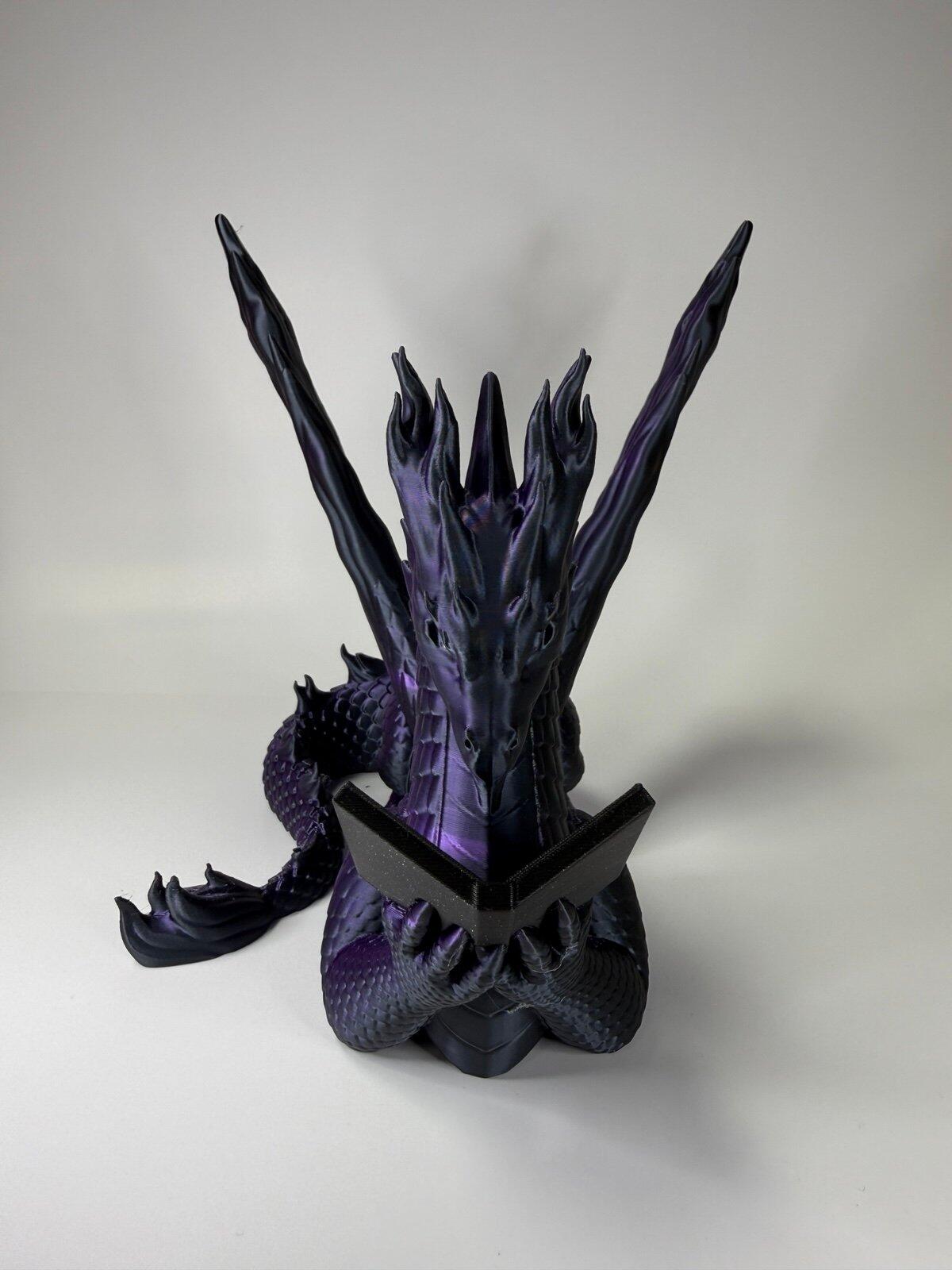 Dragon Book & Tablet Display Stand – 3D Printed, Custom Fit
