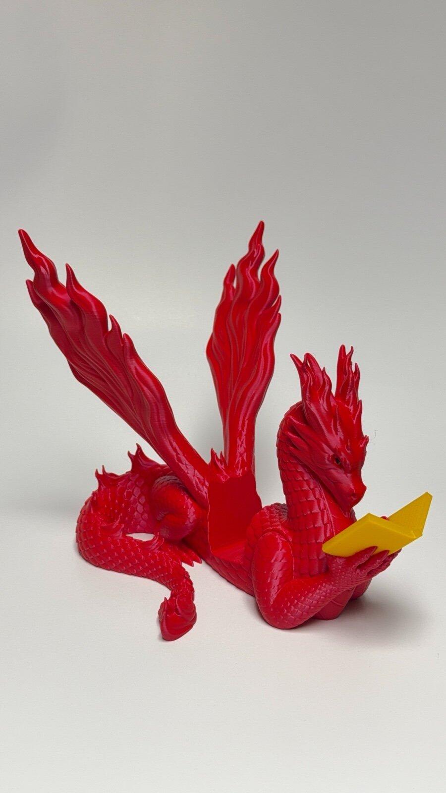 Dragon Book & Tablet Display Stand – 3D Printed, Custom Fit