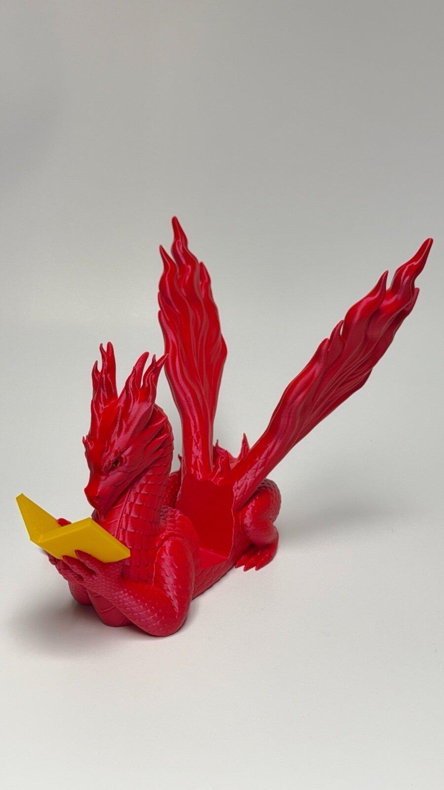Dragon Book & Tablet Display Stand – 3D Printed, Custom Fit