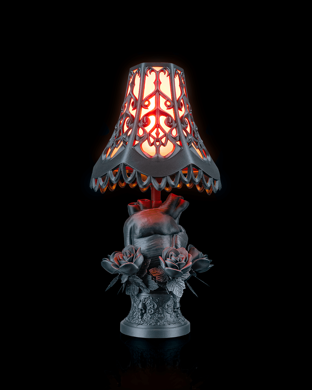 Black Heart Lamp