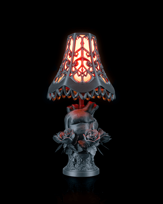 Black Heart Lamp