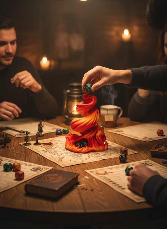 Burning Roll Dice Tower