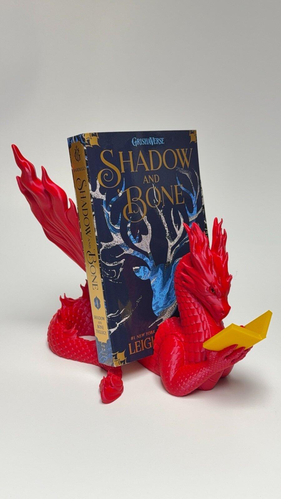 Dragon Book & Tablet Display Stand – 3D Printed, Custom Fit